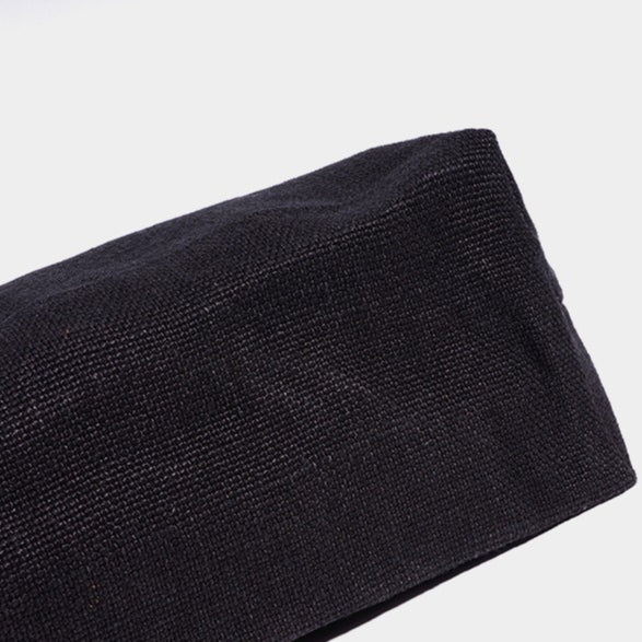 Women's Linen Tote Bag with Structured Base and Wide Straps