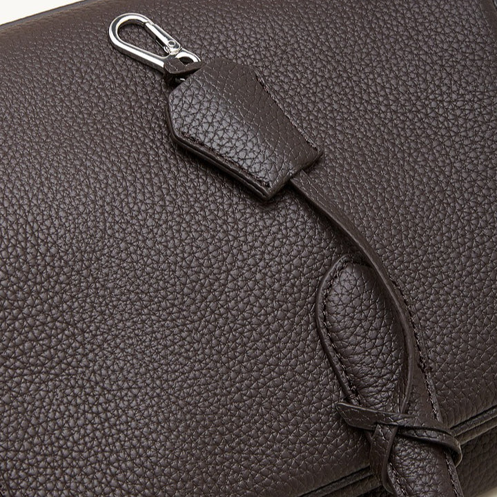 Women's Pebbled Cowhide East-West Bowling Tote Bag