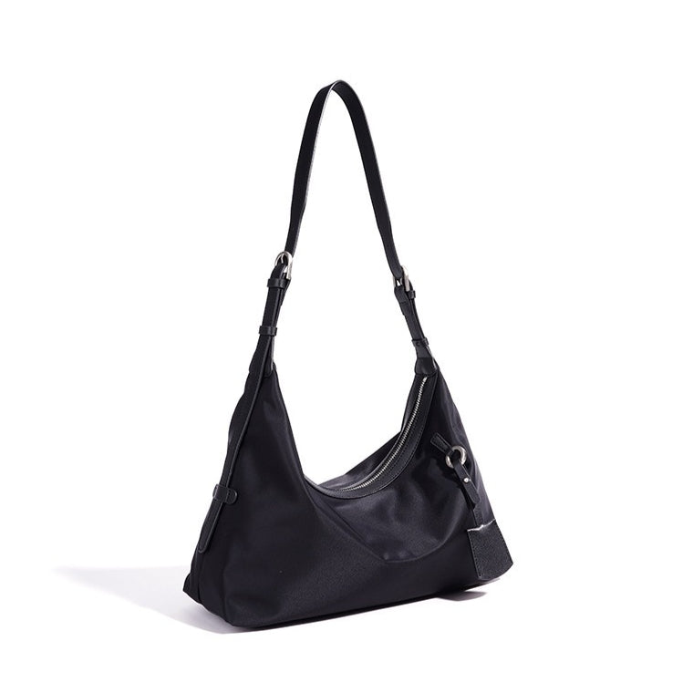 Women's Nylon Crescent Hobo Bag with Adjustable Strap