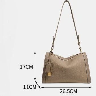 Women's Pebbled Cowhide Slouch Boston Shoulder Bag