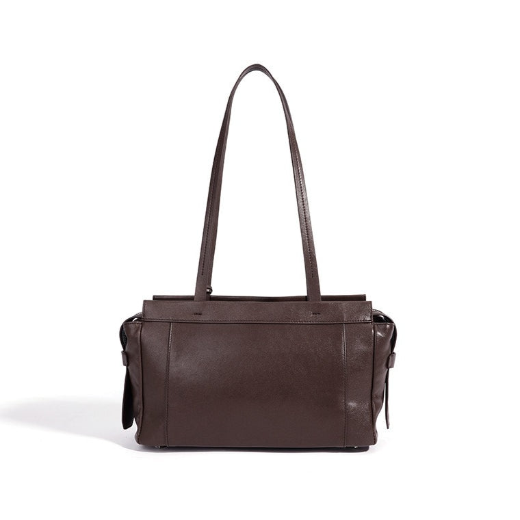 Women's Soft Cowhide Leather Shoulder Clutch Bag