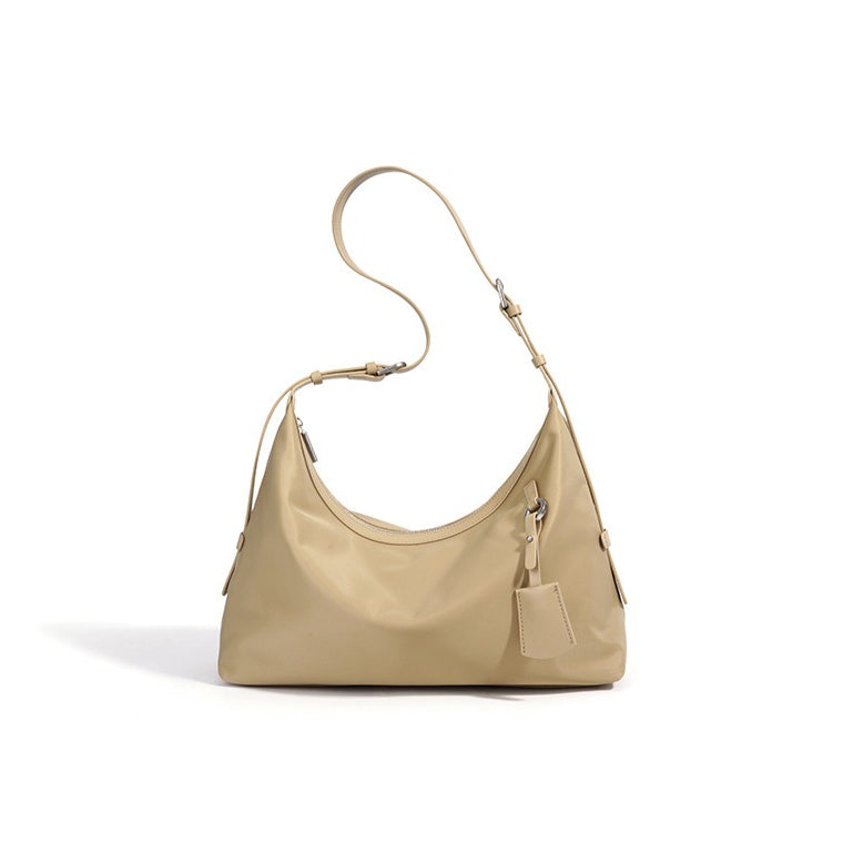 Women's Nylon Crescent Hobo Bag with Adjustable Strap