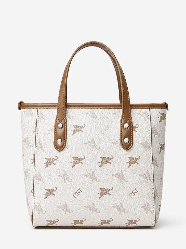 Women's Flying Elephant Monogram Mini Tote with Convertible Strap