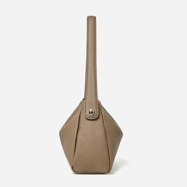 Women's Lychee-Grain Cowhide Convertible Hobo Bag