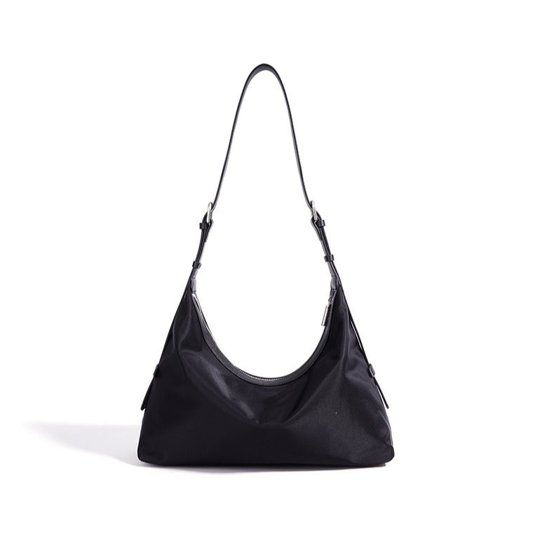 Women's Nylon Crescent Hobo Bag with Adjustable Strap