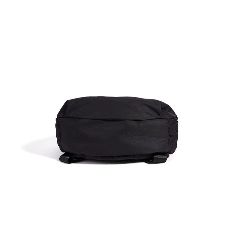 Women's Nylon Convertible Backpack with Genuine Leather Trim