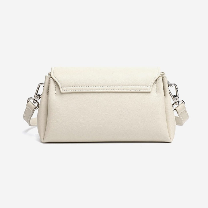 Women's Pebbled Cowhide Pillow Bag with Twist-Lock
