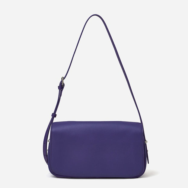 Women's Genuine Leather Envelope Flap Bag with Twist-Lock